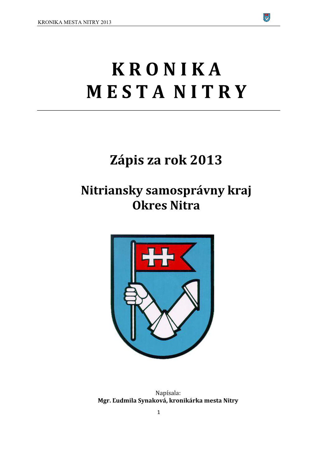 Kronika Mesta Nitry 2013