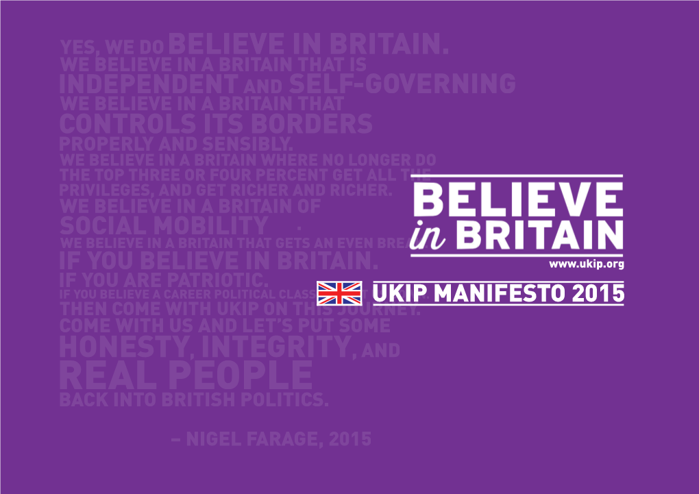 UKIP Manifesto