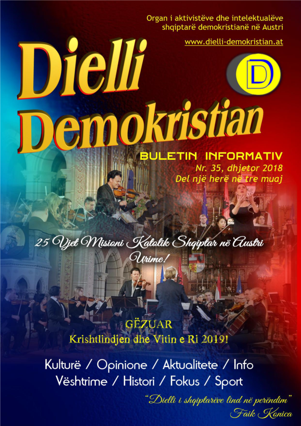 Revista DIELLI DEMOKRISTIAN Nr. 35: Vjenë, Dhjetor 2018