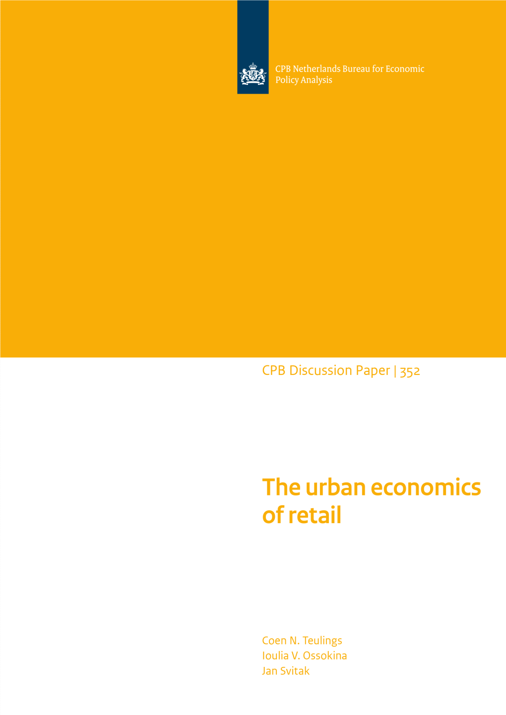 The Urban Economics of Retail
