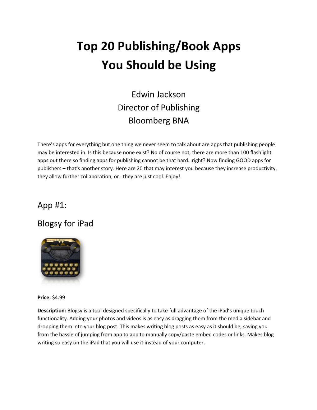 Top 20 Publishing/Book Apps You Should Be Using