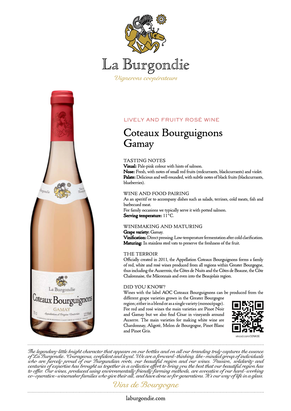 Coteaux Bourguignons Gamay