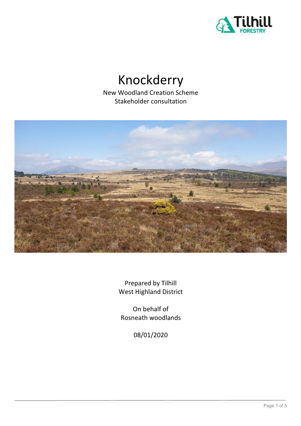 Stakeholder Consultation – Knockderry