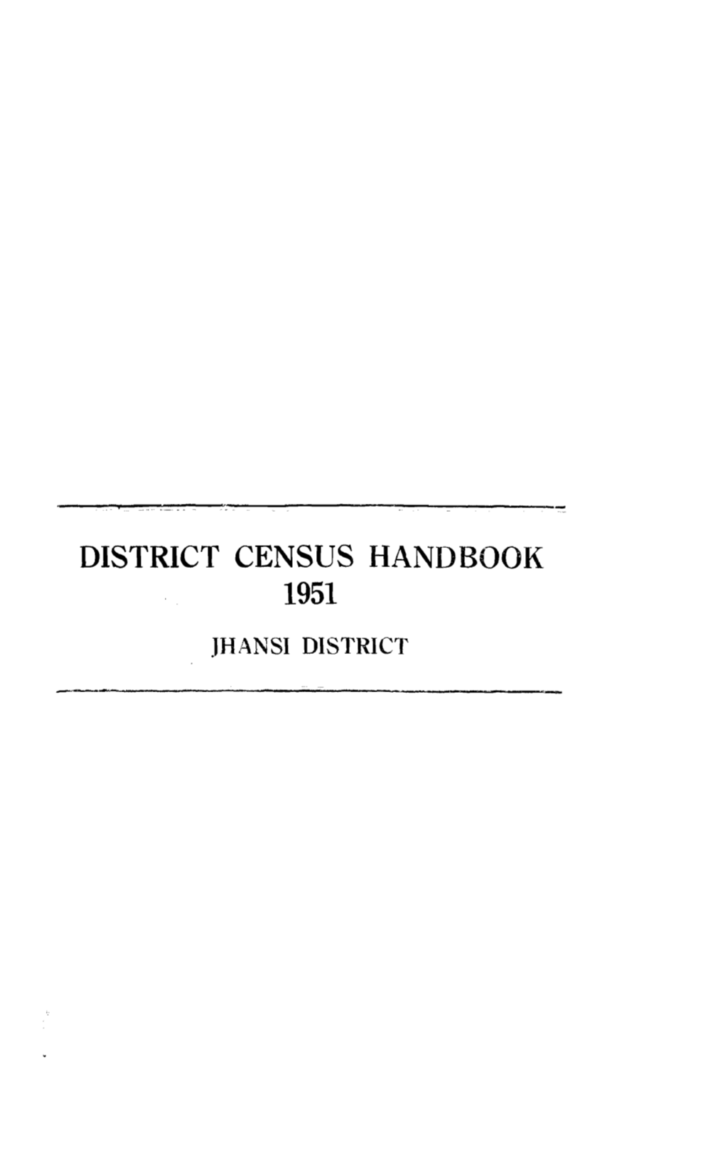 District Census Handbook, 23-Jhansi, Uttar Pradesh