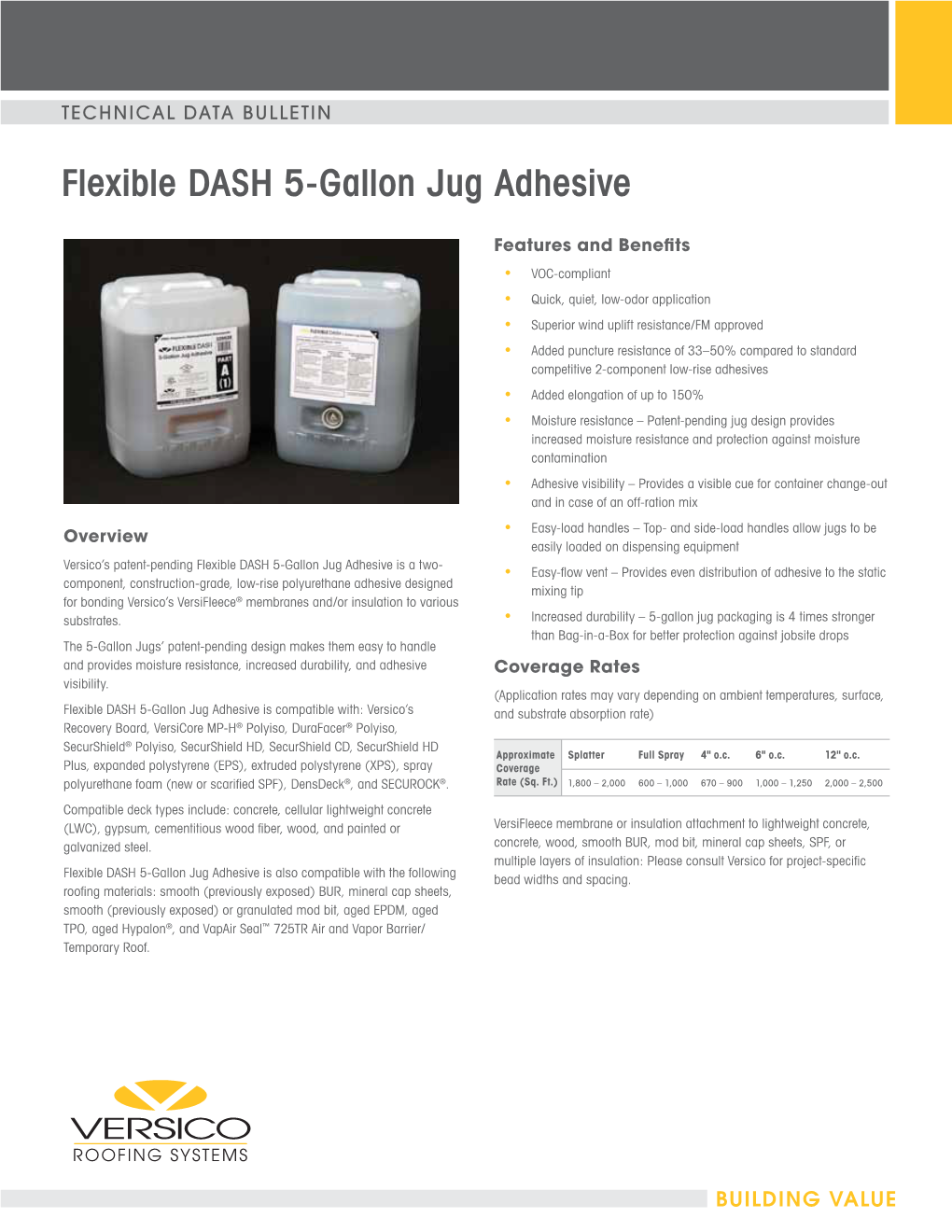 Flexible DASH 5-Gallon Jug Adhesive