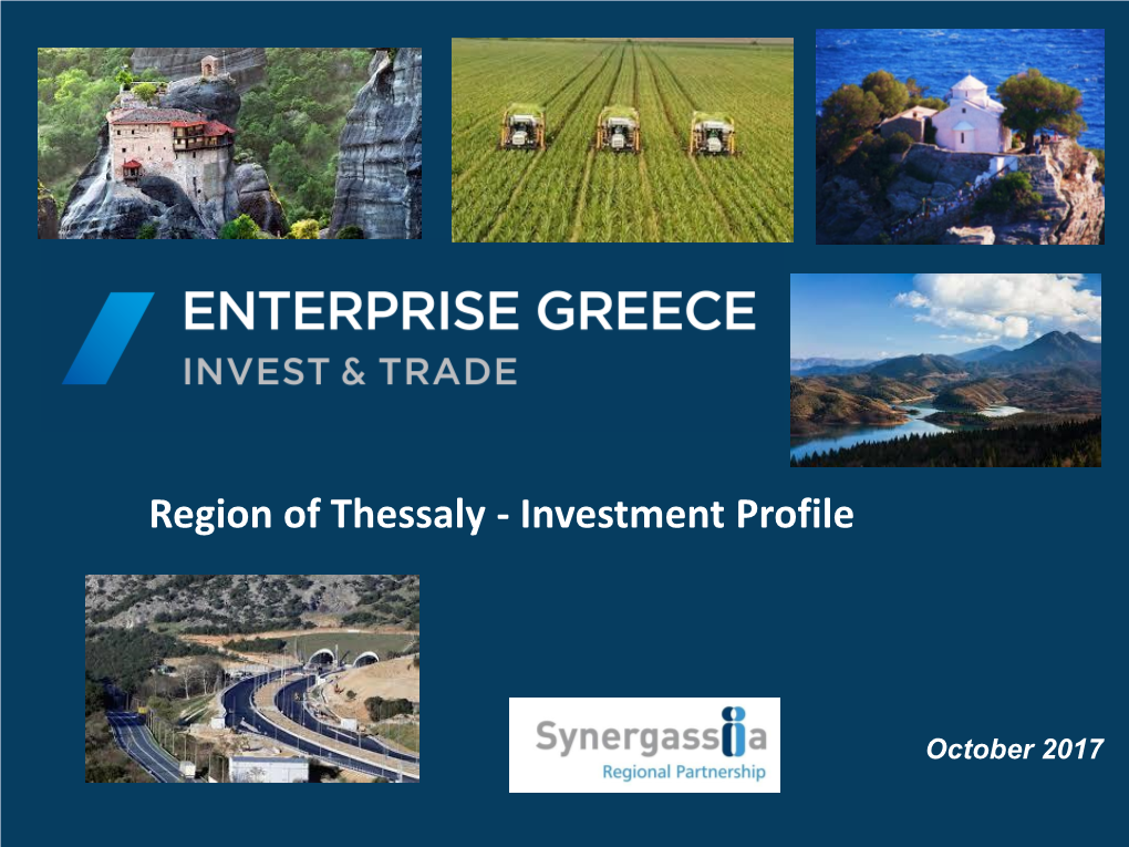 Region of Thessaly - Investment Profile