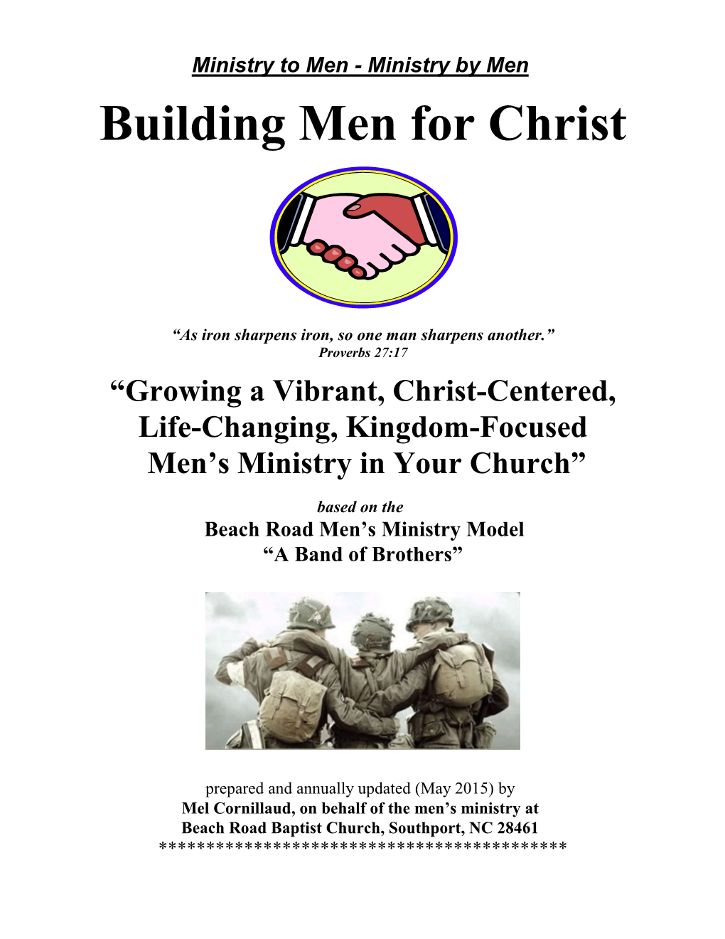 Men's Ministry That Will Meet Men’S Needs