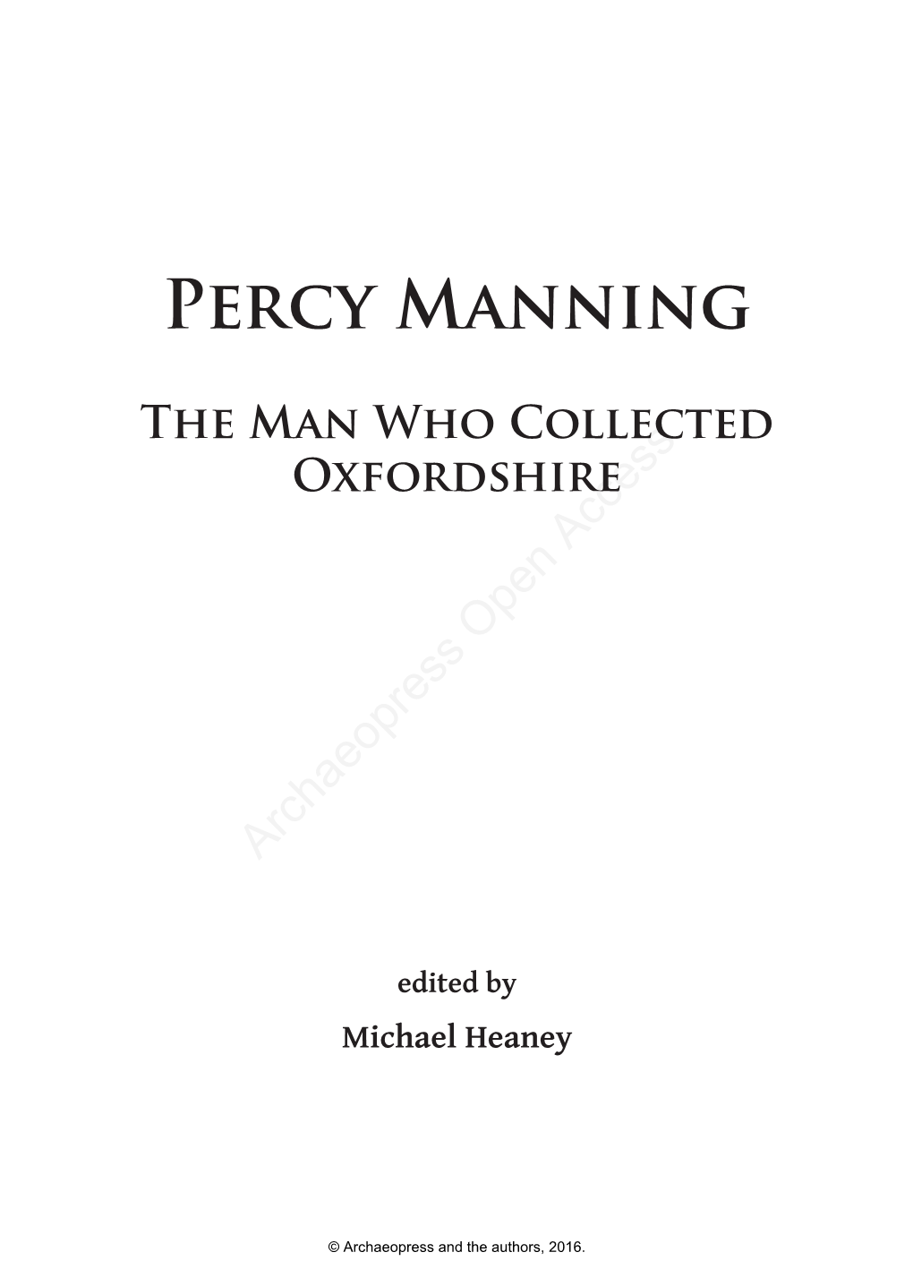 Percy Manning