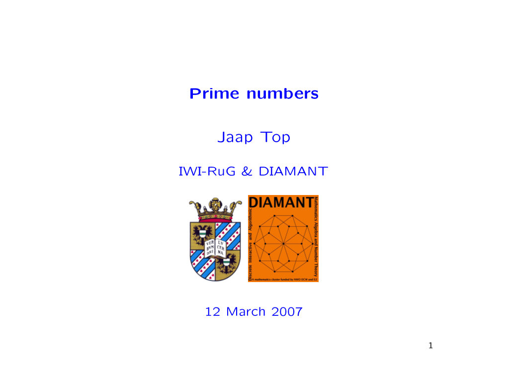 Prime Numbers Jaap