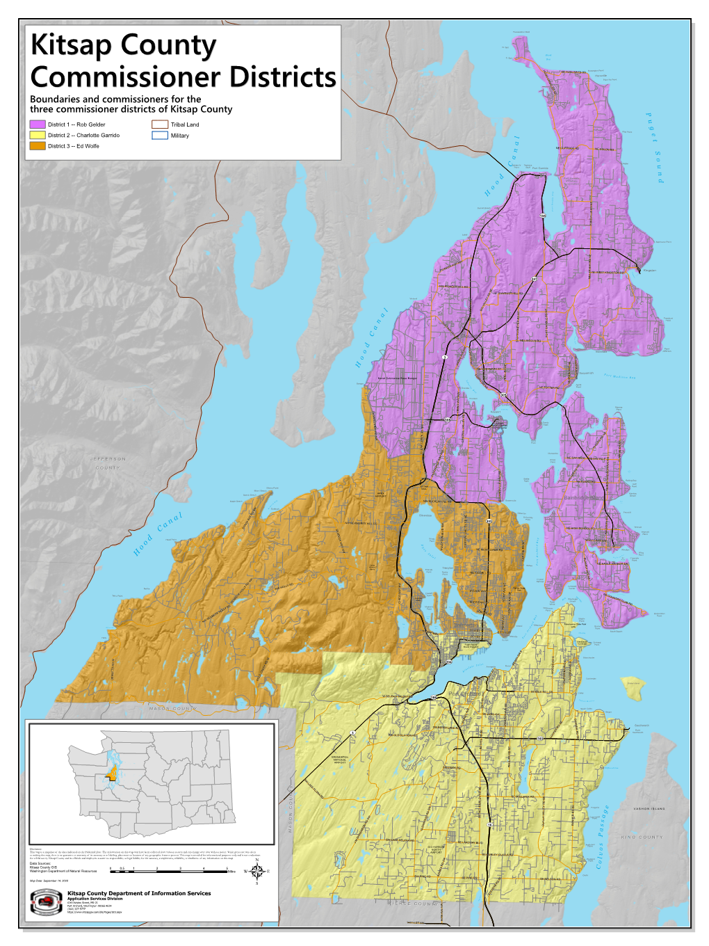 Commissioner Districts of Kitsap County P