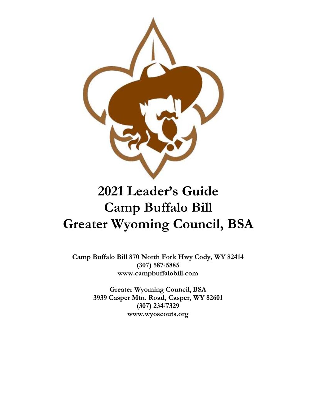 2021 Leader's Guide Camp Buffalo Bill Greater Wyoming Council