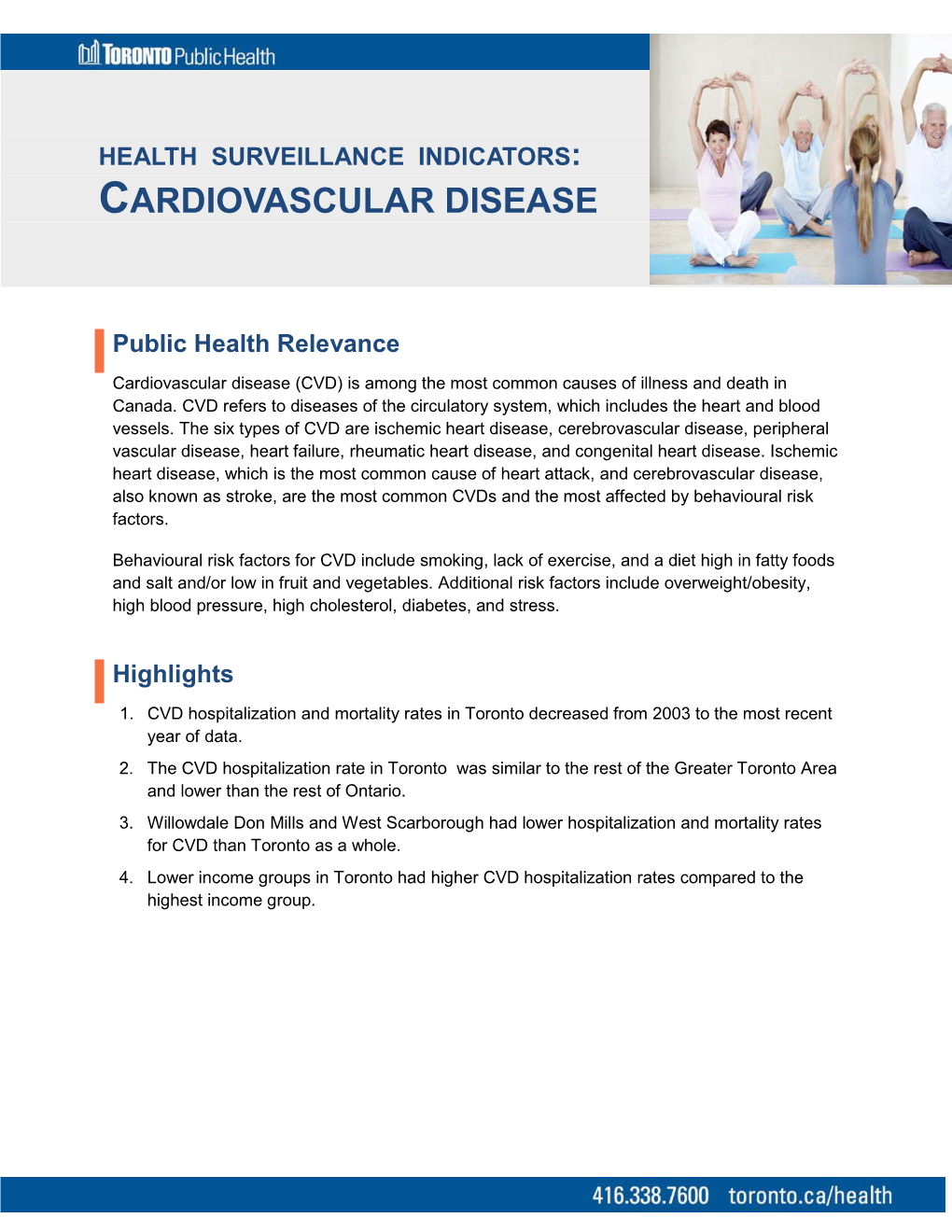 Health Surveillance Indicators: Cardiovascular Disease