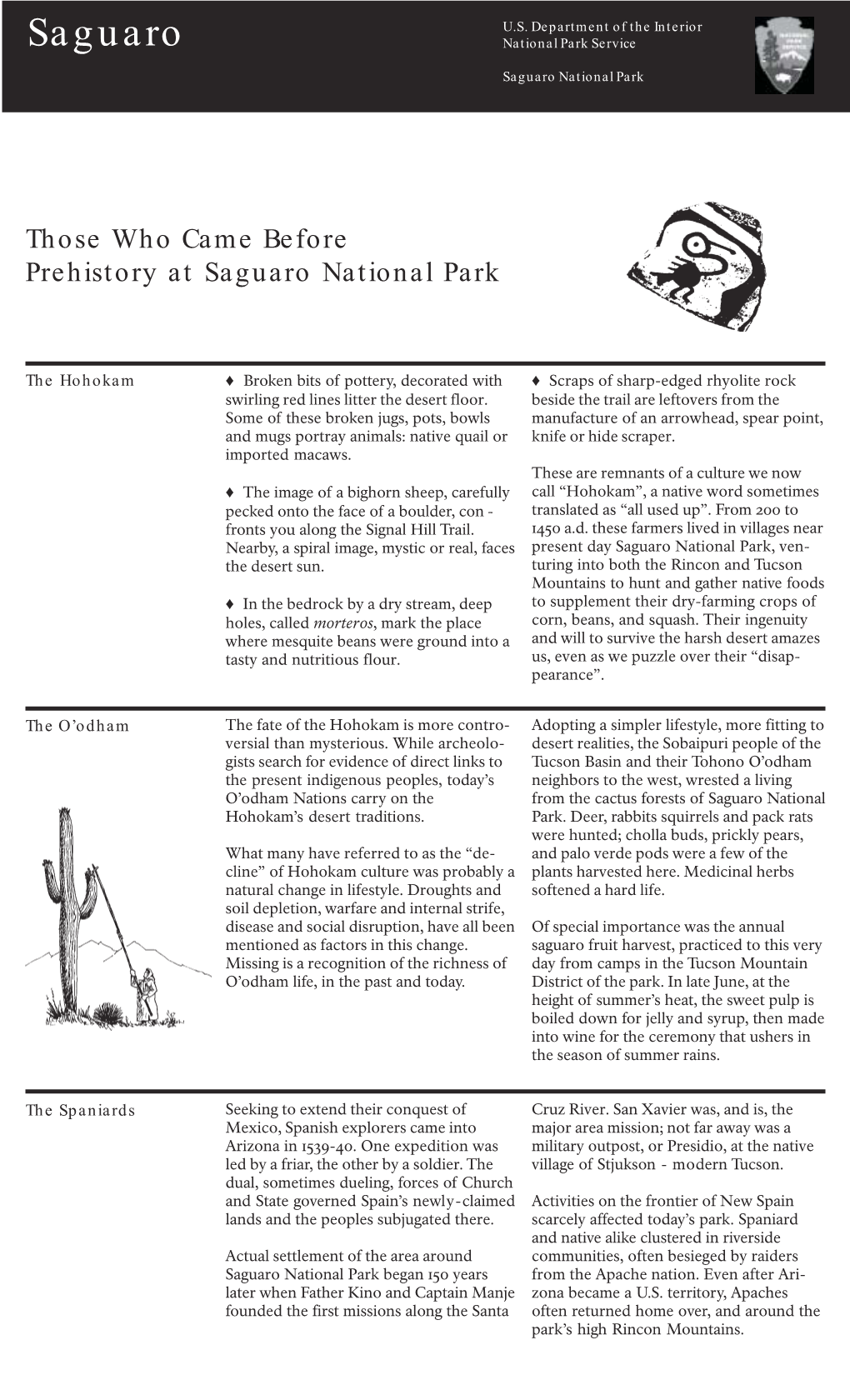 Those Who Came Before Prehistory at Saguaro National Park