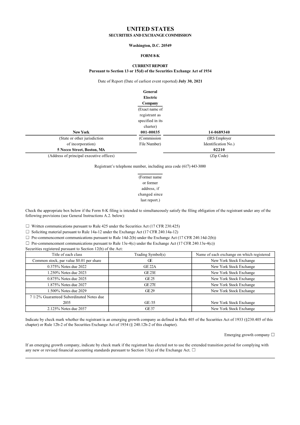 United States Securities and Exchange Commission