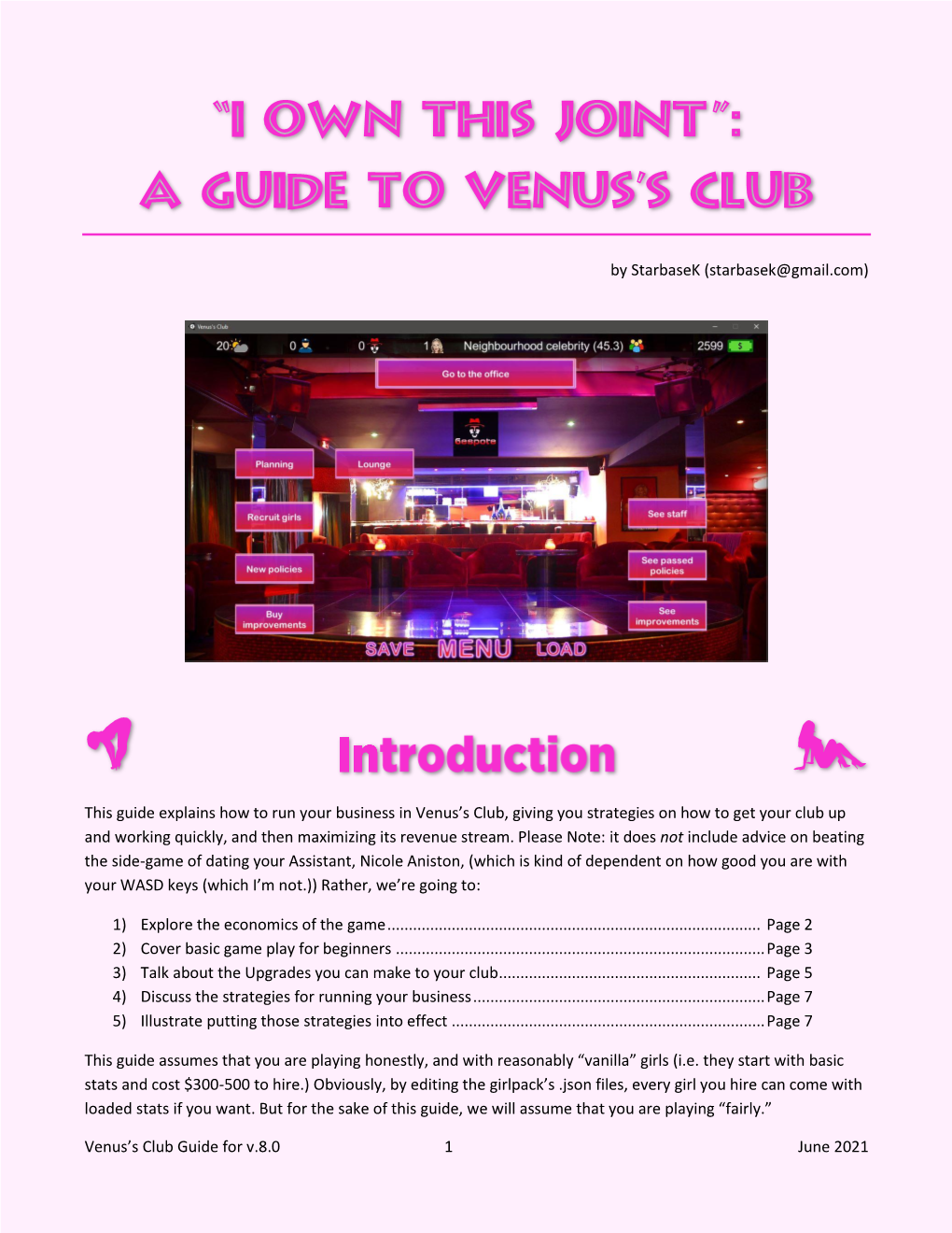 A Guide to Venus's Club