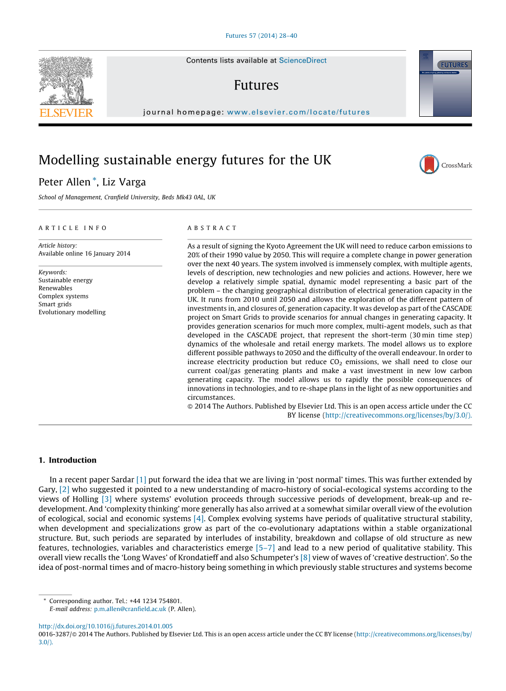 Modelling Sustainable Energy Futures for the UK