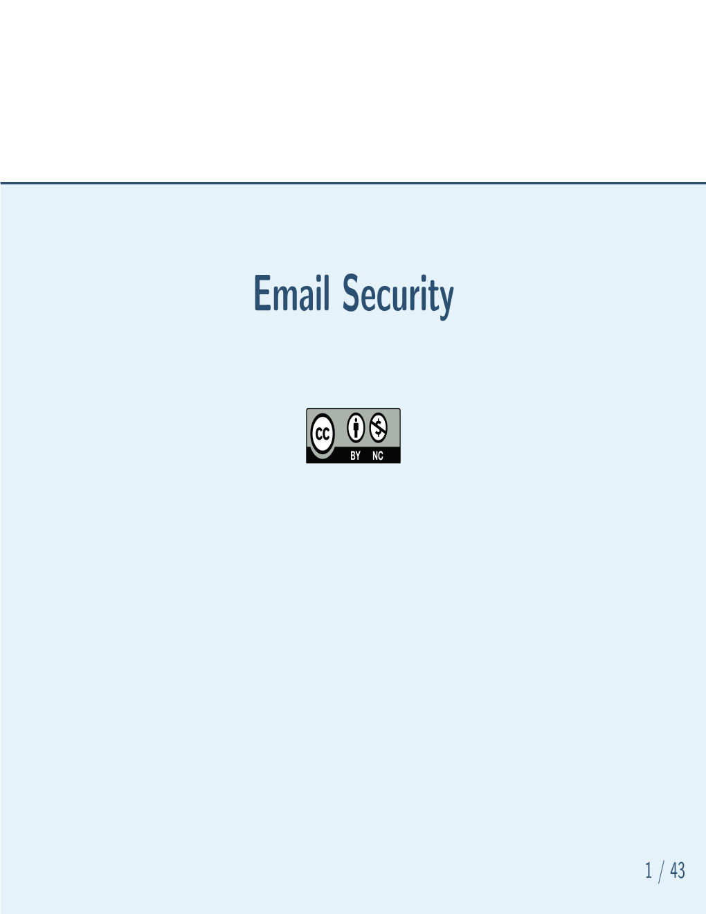 Email Security II