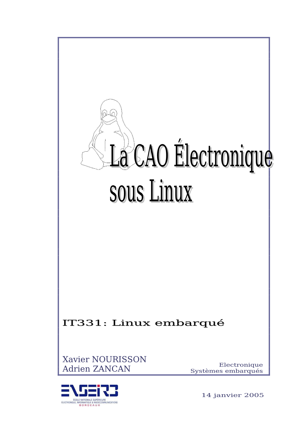La CAO Électronique Sous Linux