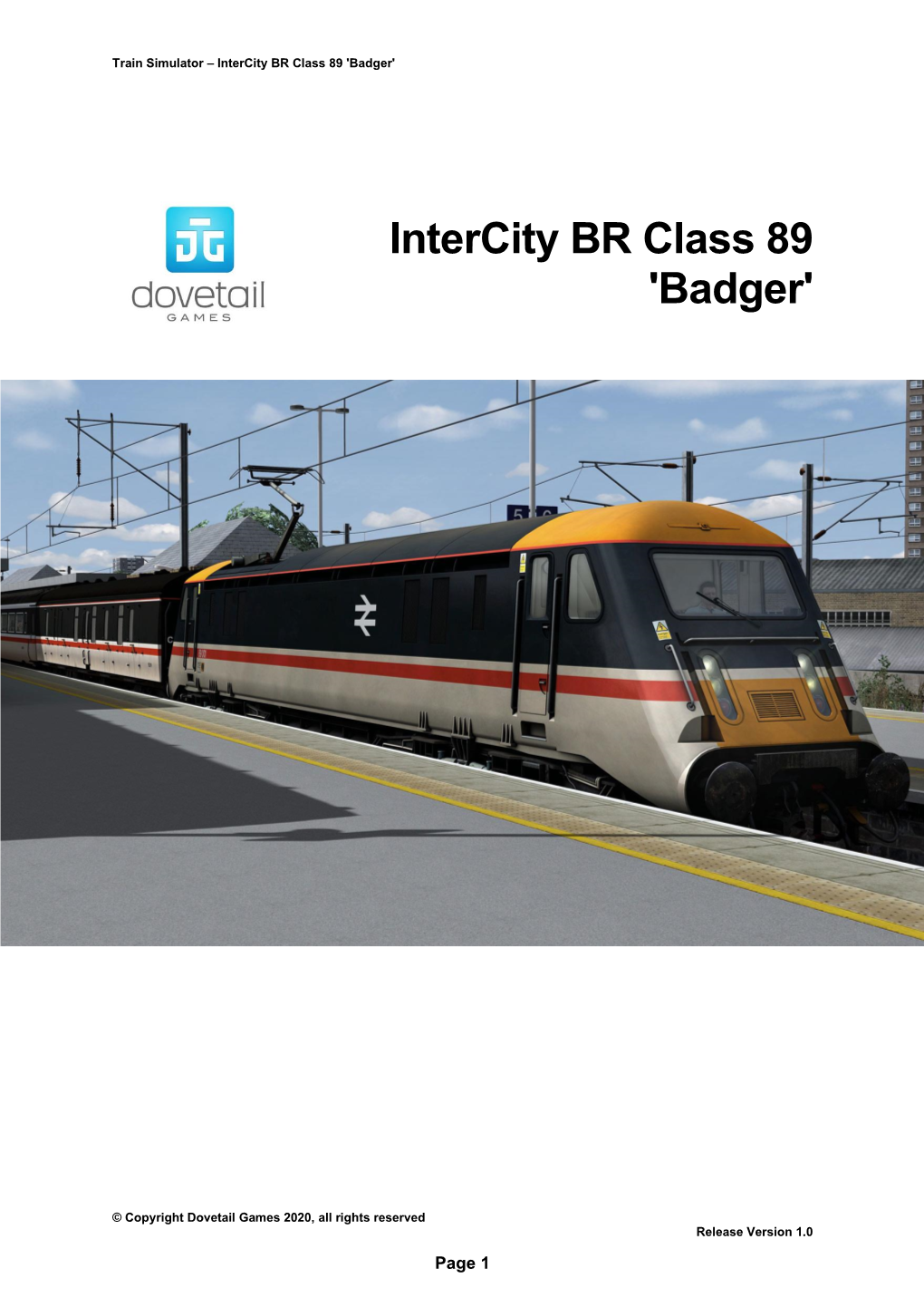 Intercity BR Class 89 'Badger'