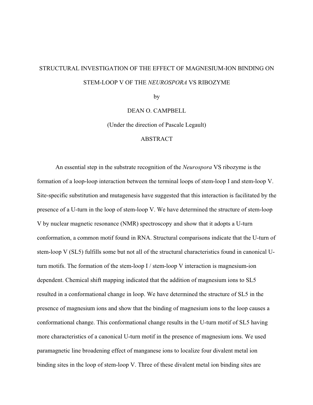 Structural Investigation of the Effect of Magnesium-Ion Binding On