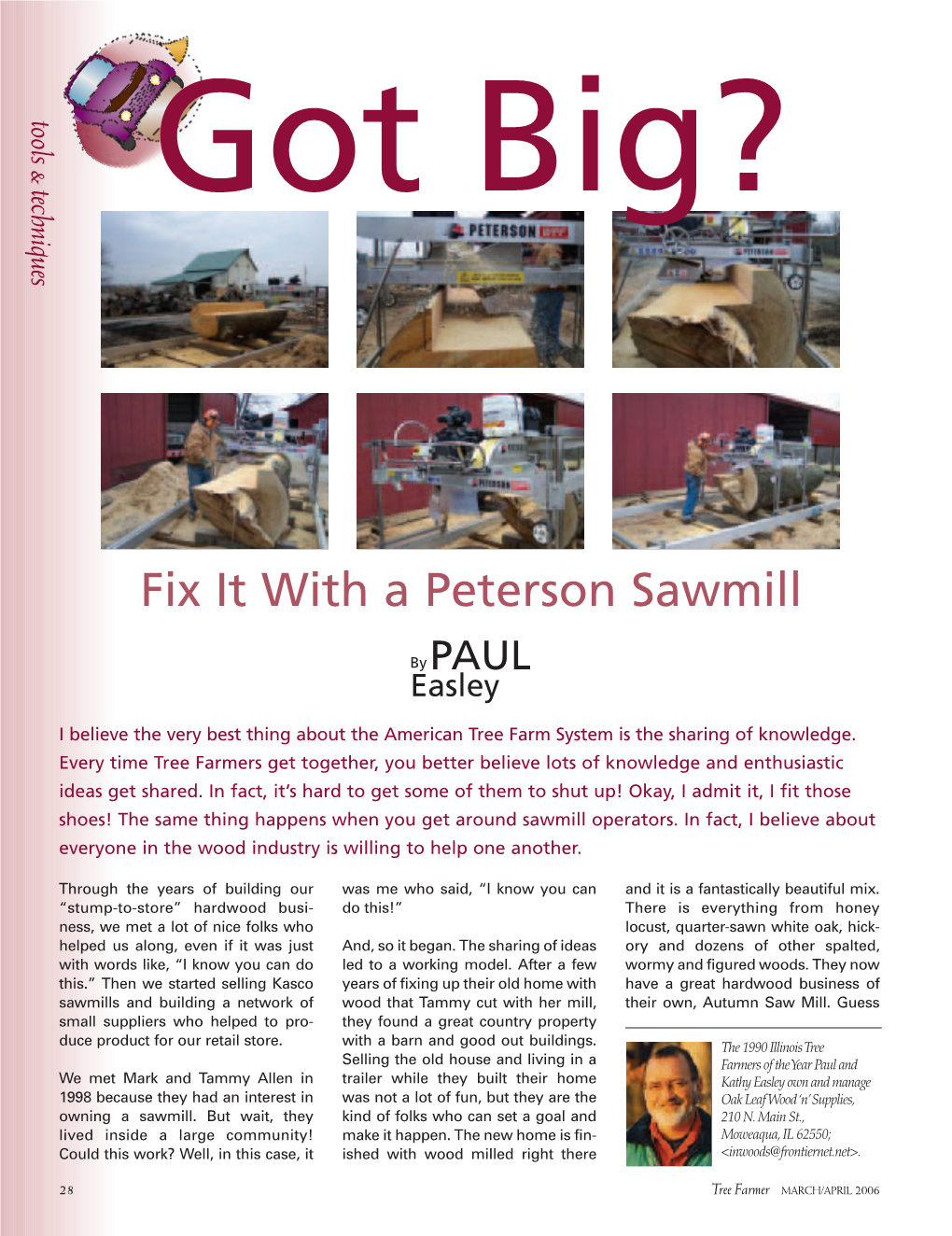 Fix It with a Peterson Sawmill