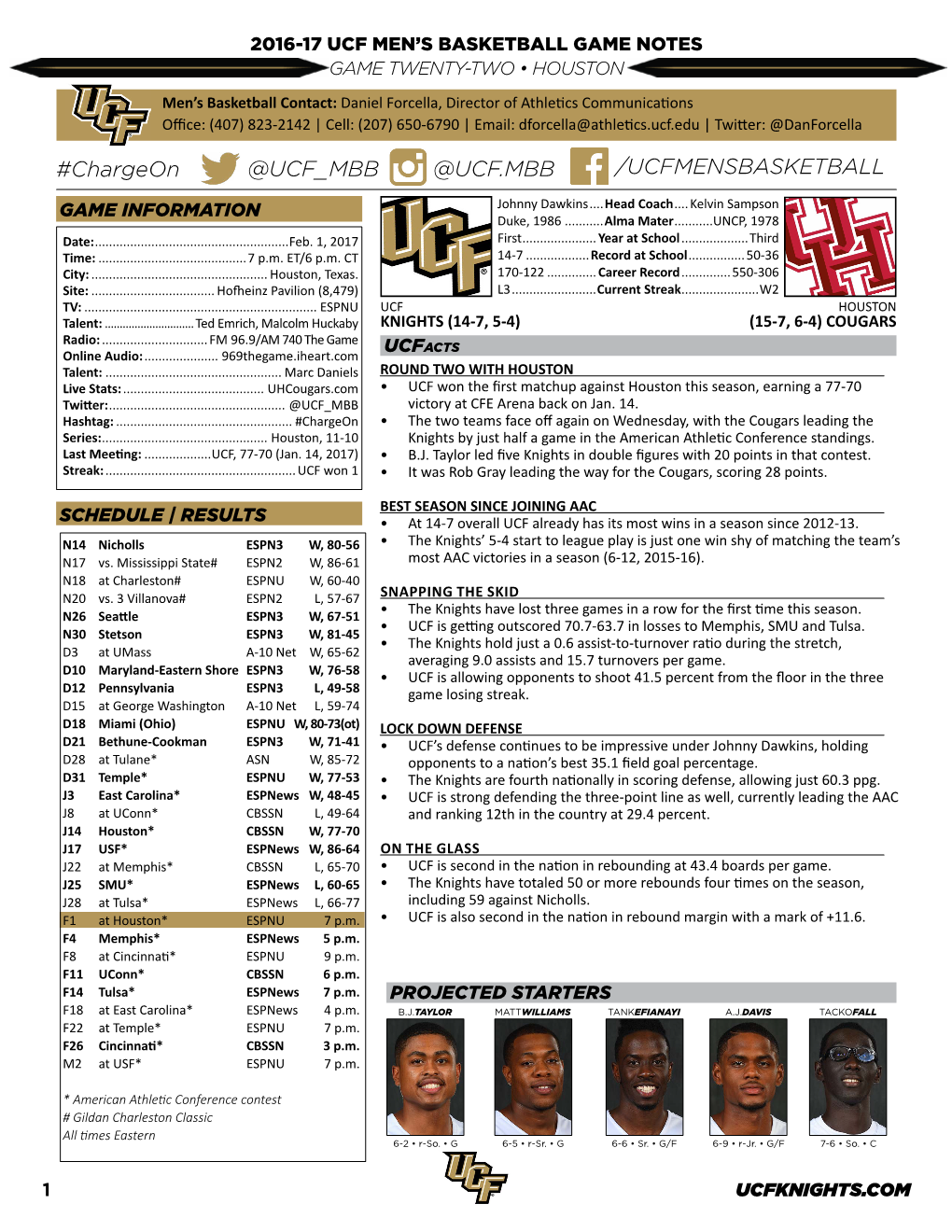 @Ucf Mbb @Ucf.Mbb /Ucfmensbasketball