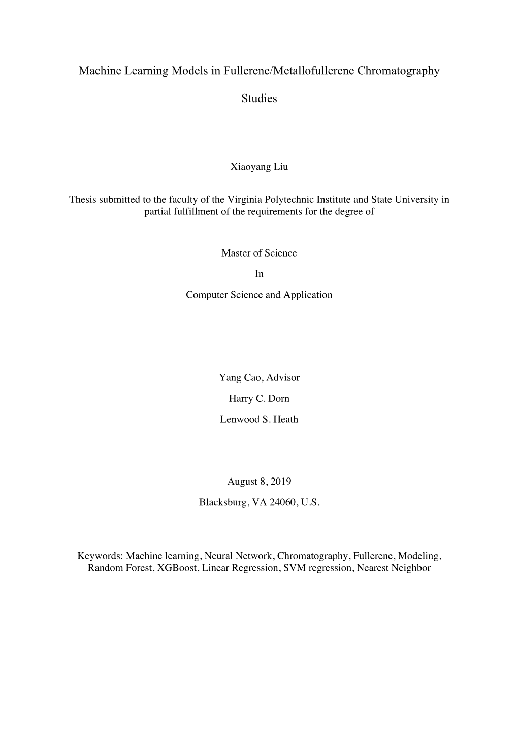 Machine Learning Models in Fullerene/Metallofullerene Chromatography