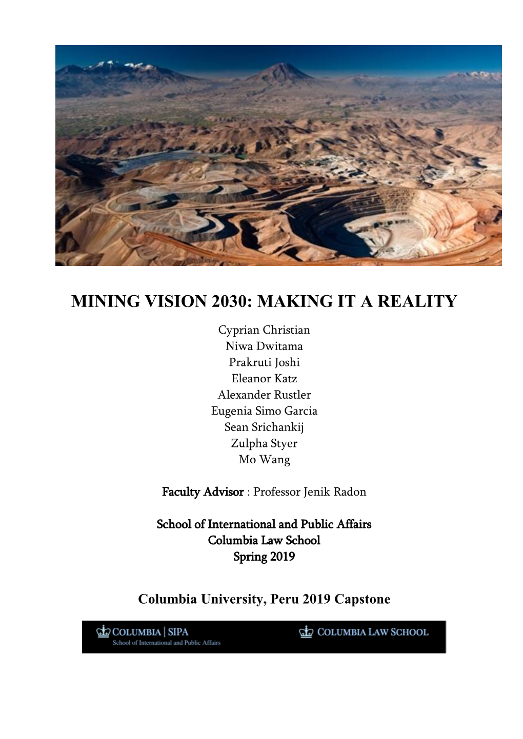 Mining Vision 2030: Making It a Reality