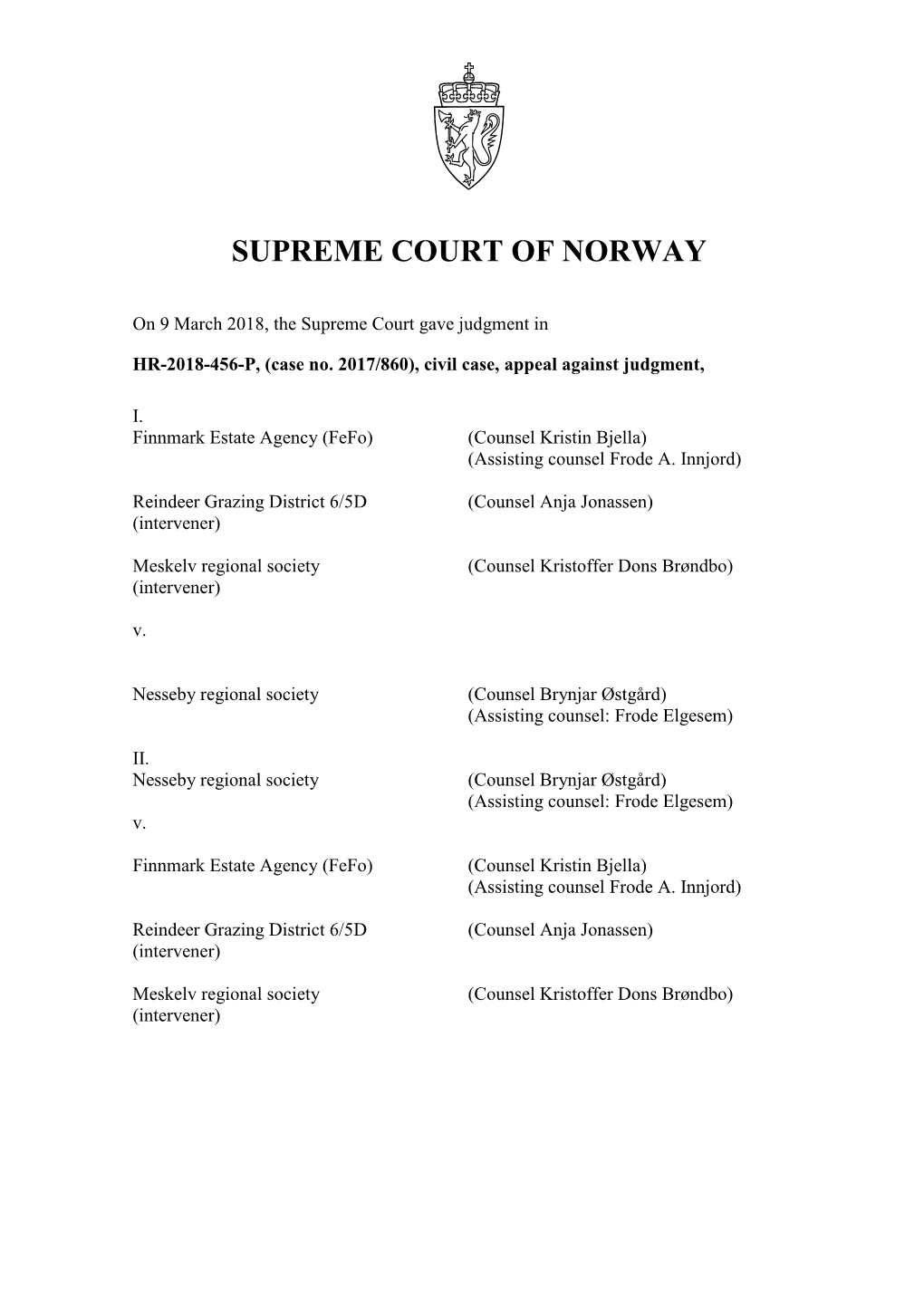 Supreme Court of Norway