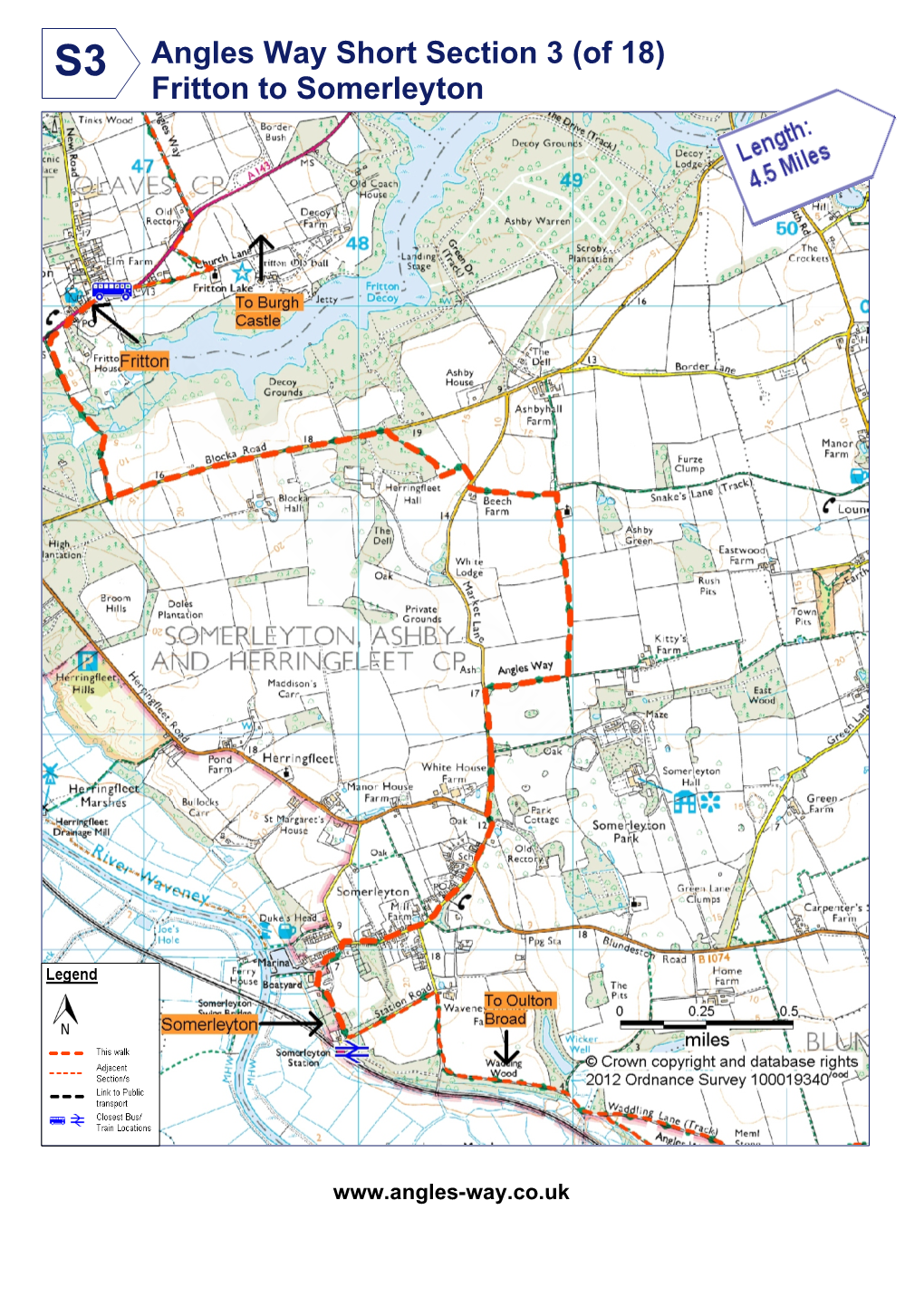 Angles Way Short Section 3 (Of 18) Fritton to Somerleyton