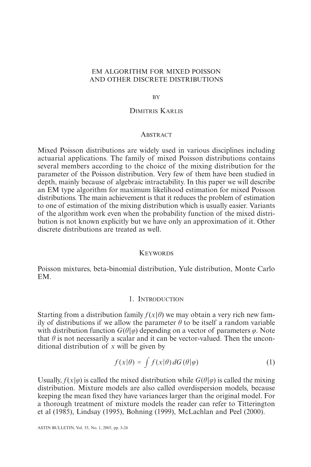 G Geometric Distribution Has Proba- Bility Function Given By: L 1 X Pxl = Bbll, (5) ] G 11++L L X = 0,1,…, L > 0