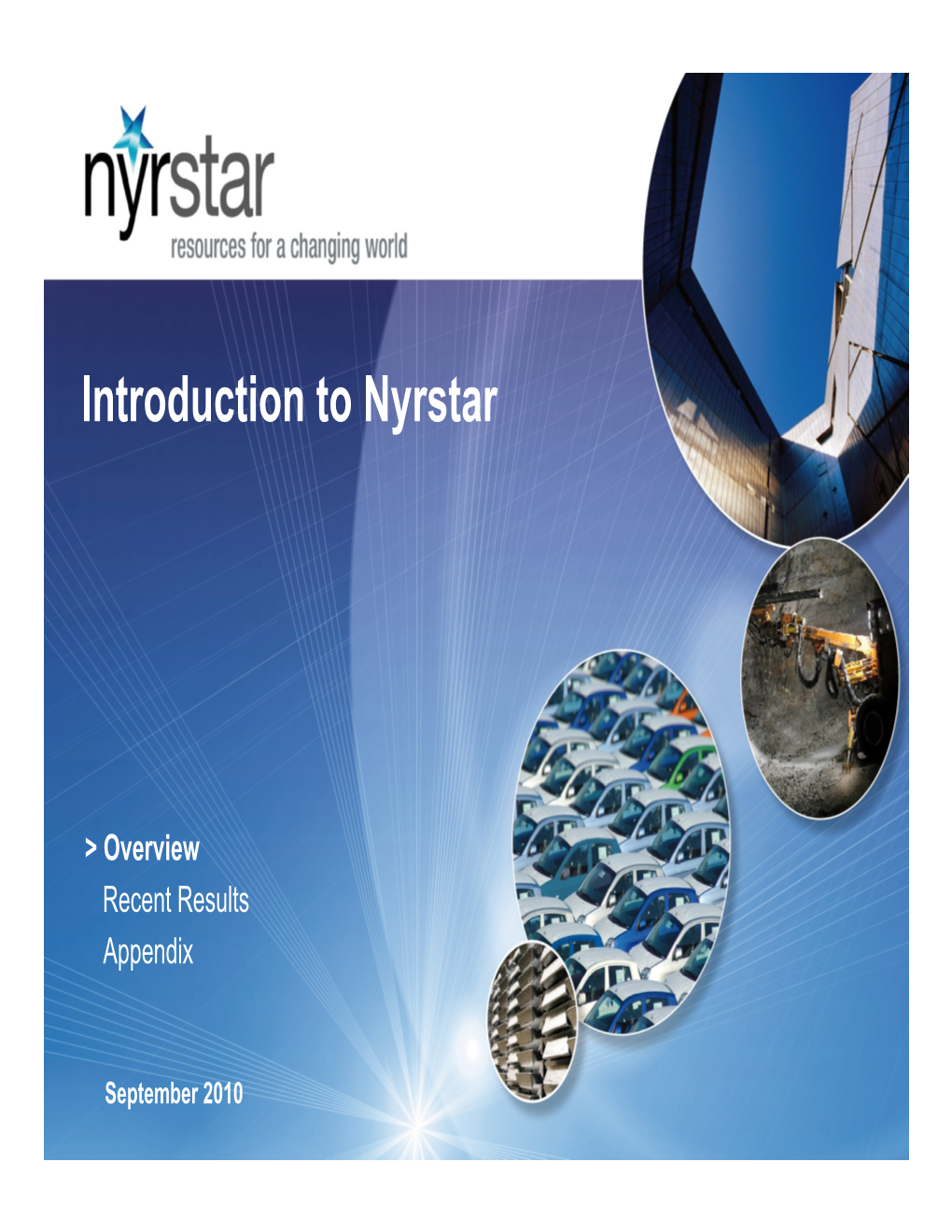 Introduction to Nyrstar