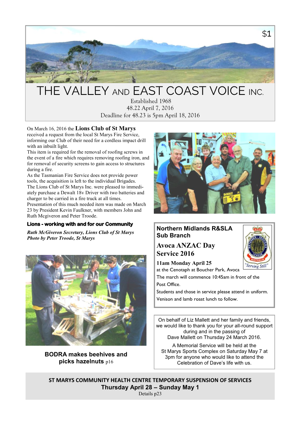 The Valley and East Coast Voice Inc