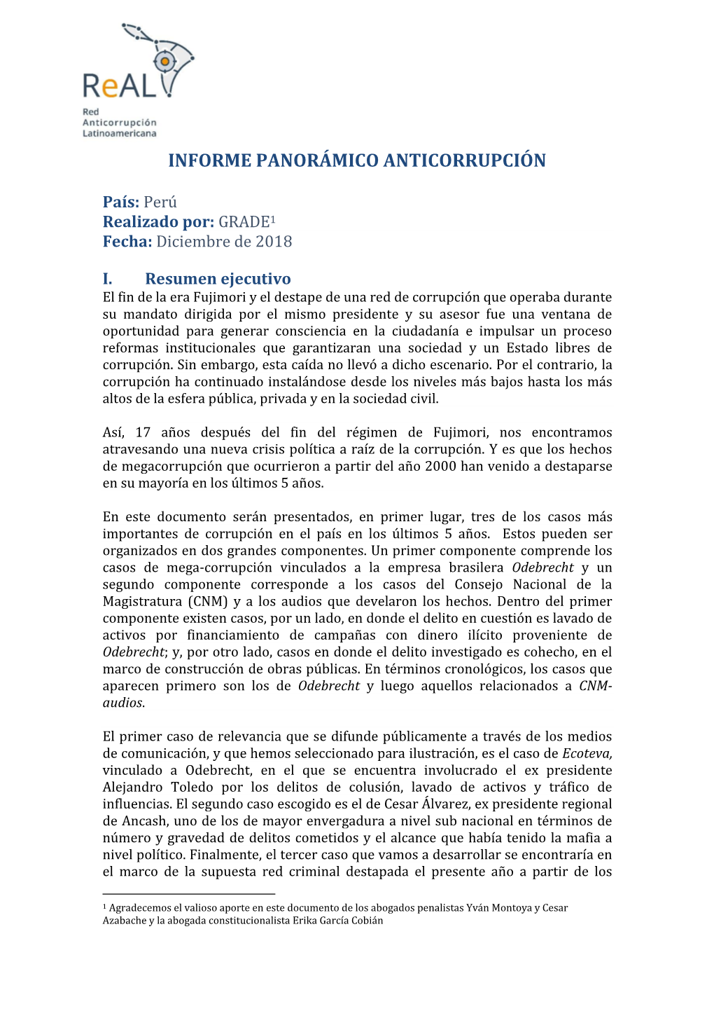 Informe Panorámico Anticorrupción