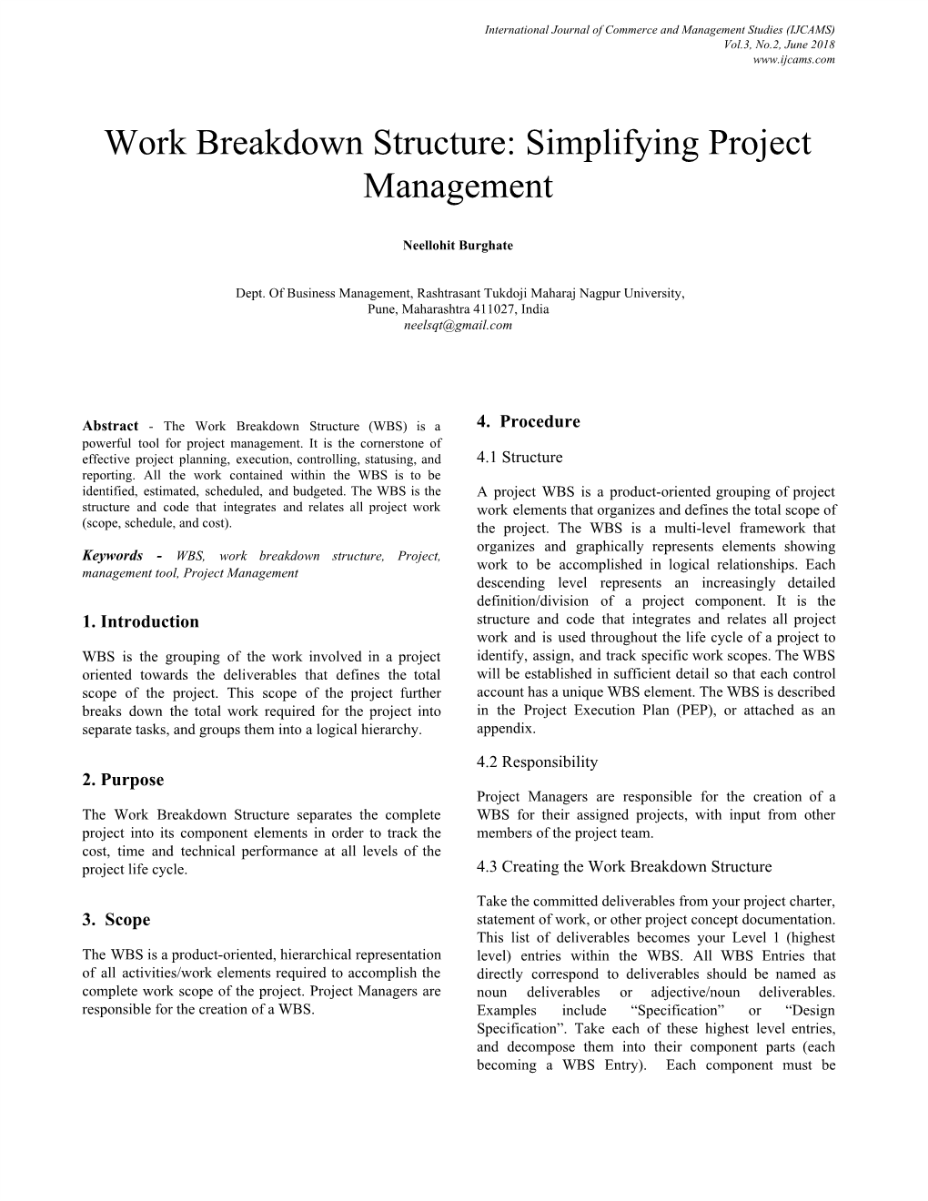 Work Breakdown Structure: Simplifying Project Management