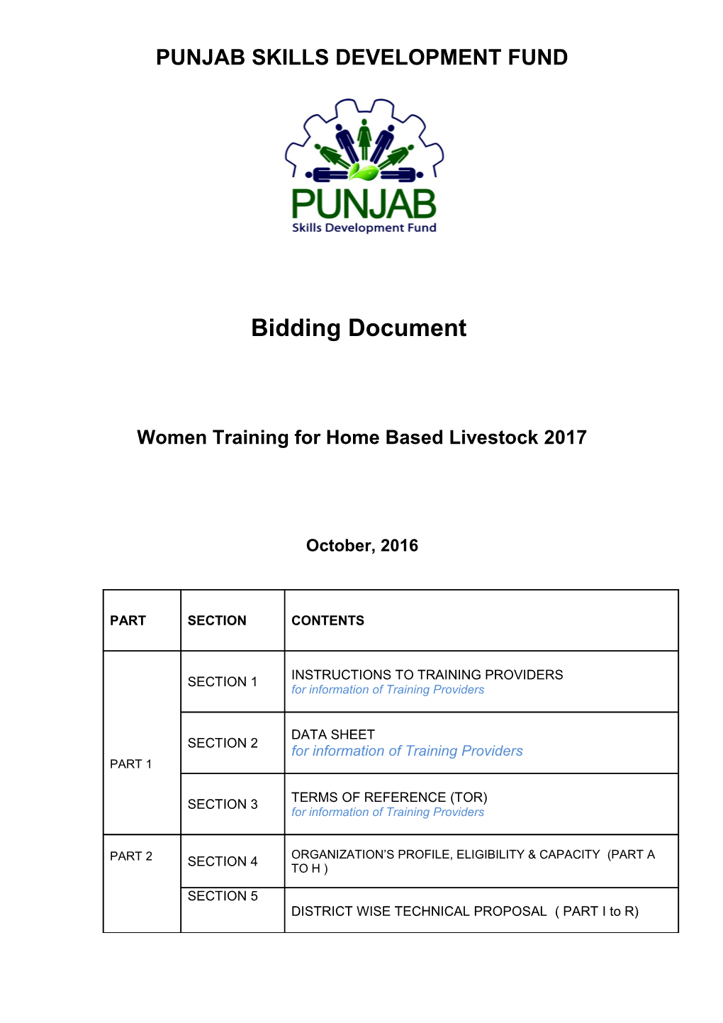 SECTION 5: Technical Proposal