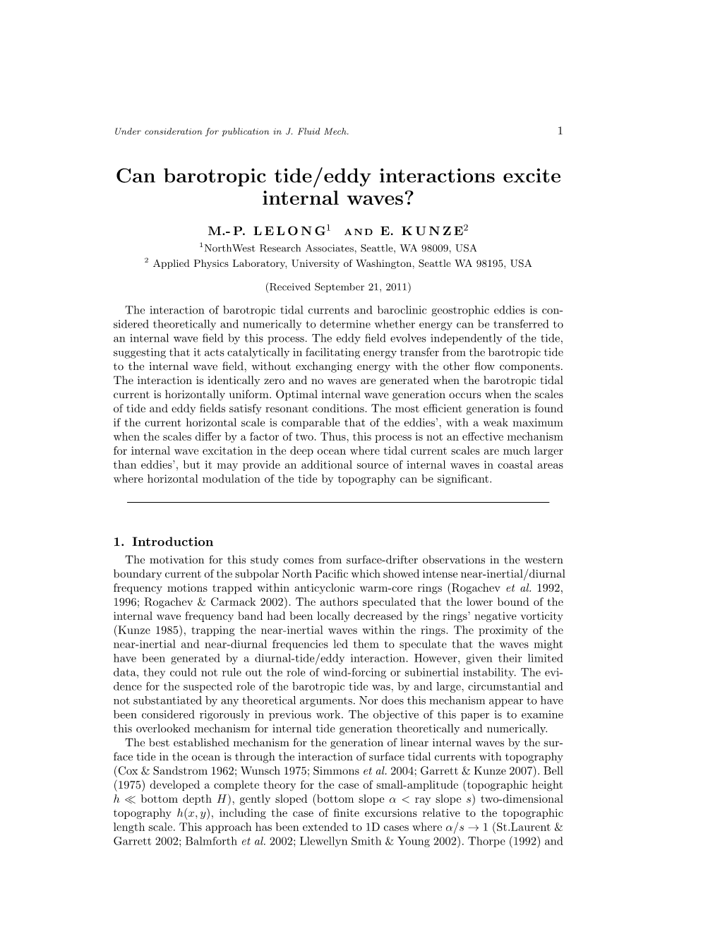 Can Barotropic Tide/Eddy Interactions Excite Internal Waves?