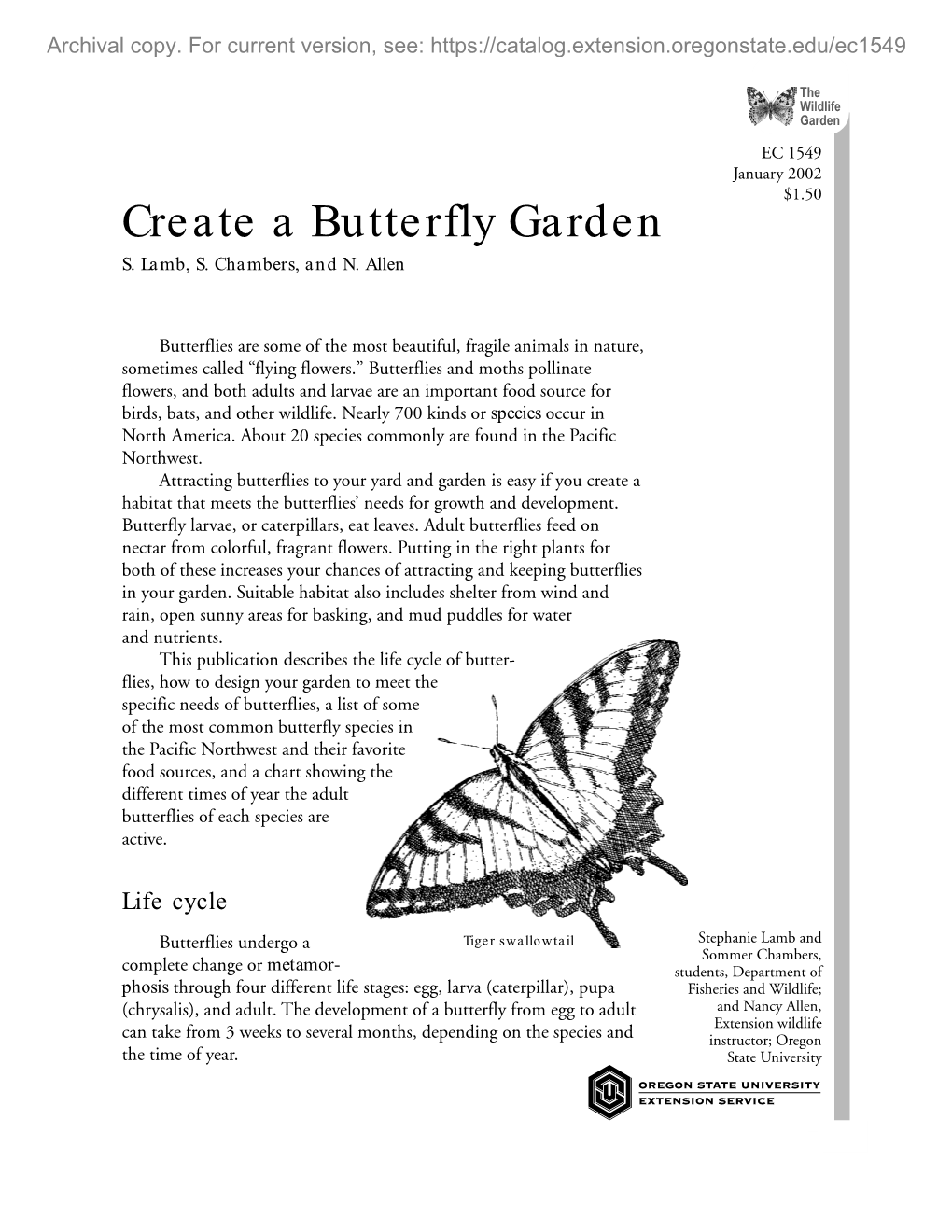 Create a Butterfly Garden S
