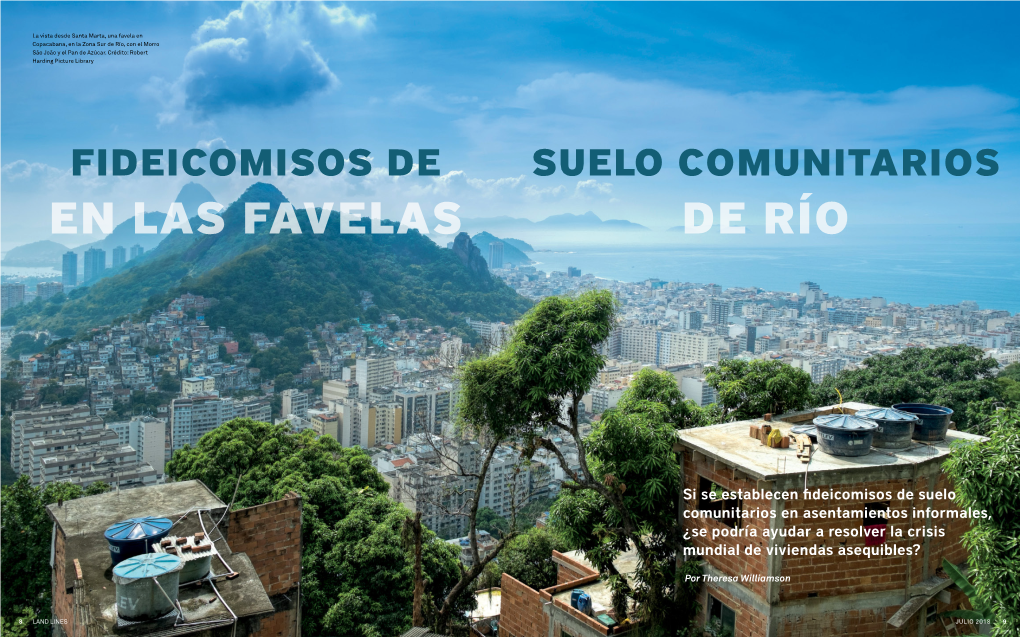 Fideicomisos De Suelo Comunitarios En Las Favelas De Río