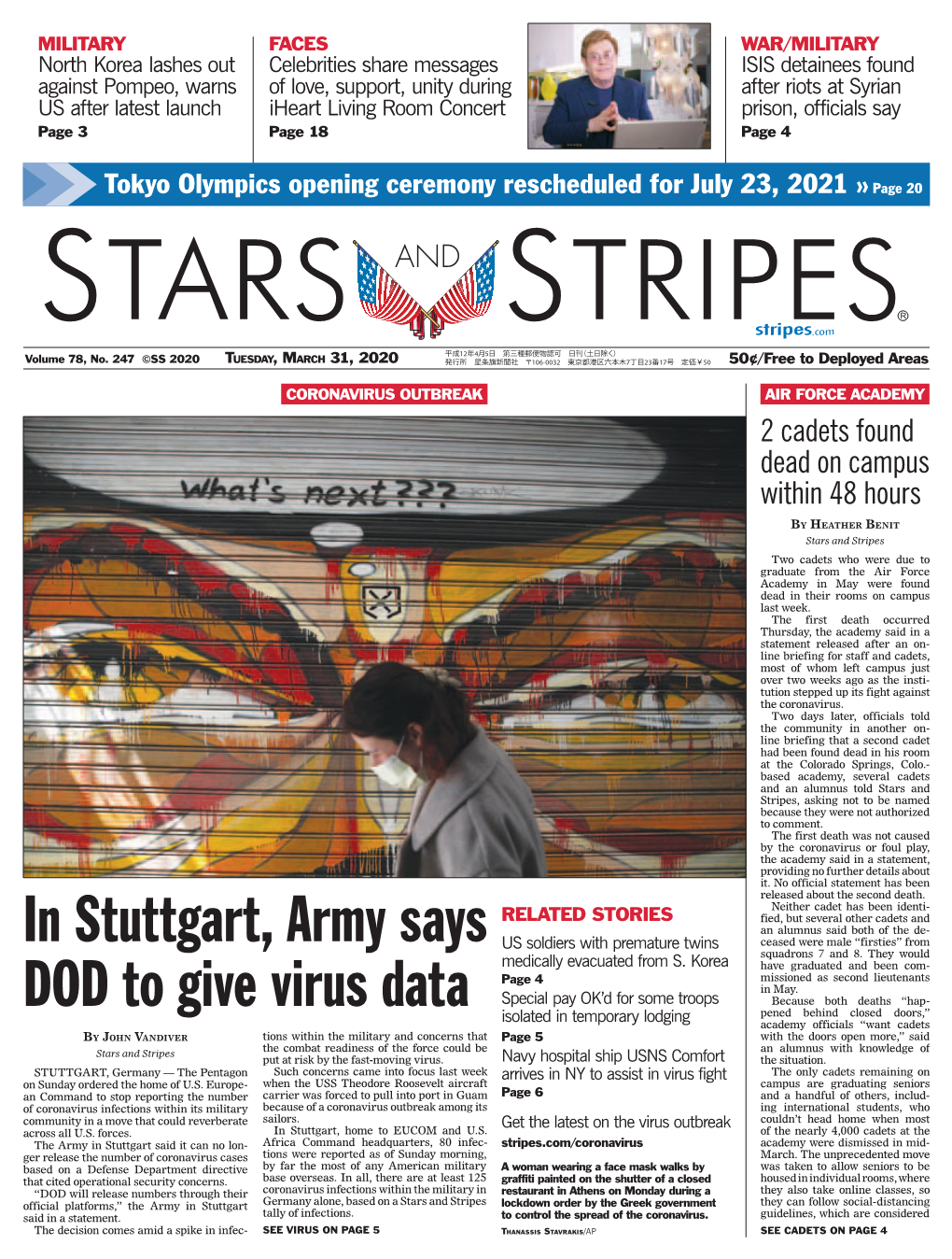 In Stuttgart, Army Says DOD to Give Virus Data