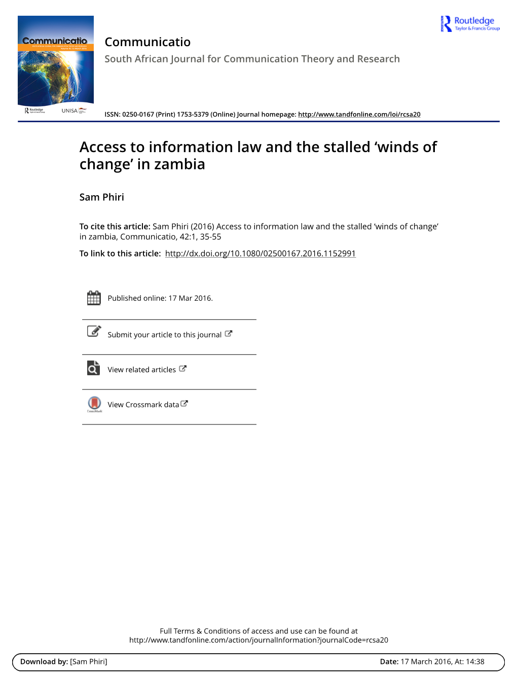Access to Information Law Published Article-1.Pdf