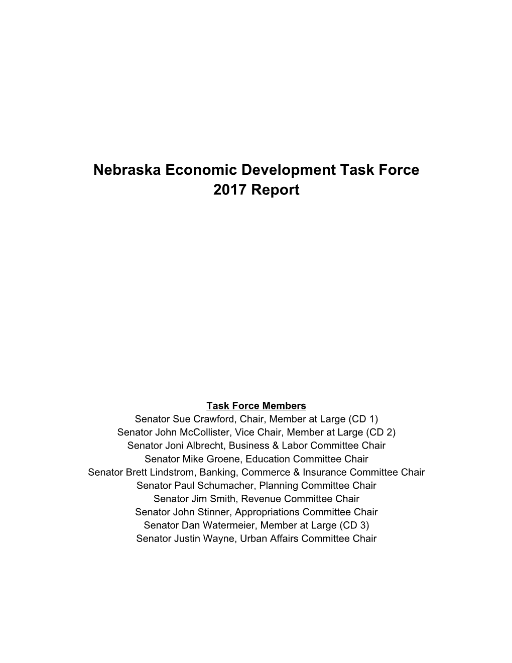 2017 Economic Development Task Force Report