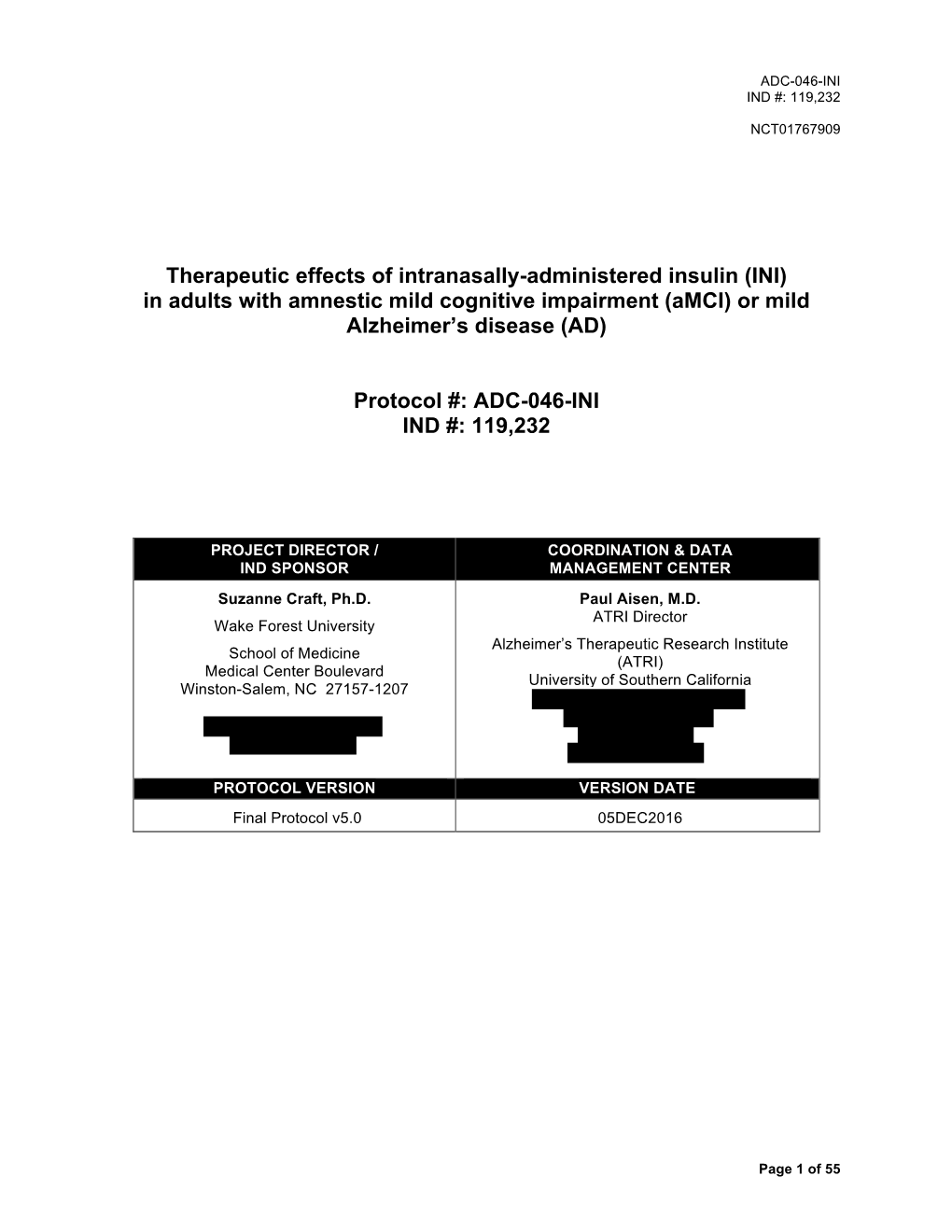 In Adults with Amnestic Mild Cognitive Impairment (Amci) Or Mild Alzheimer’S Disease (AD)