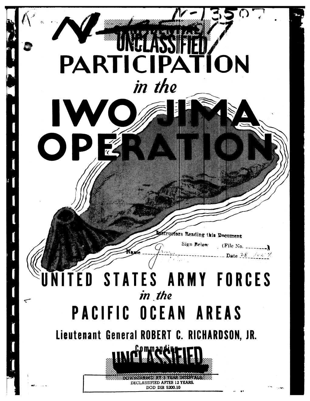 Participation in the Iwo Jima Operations