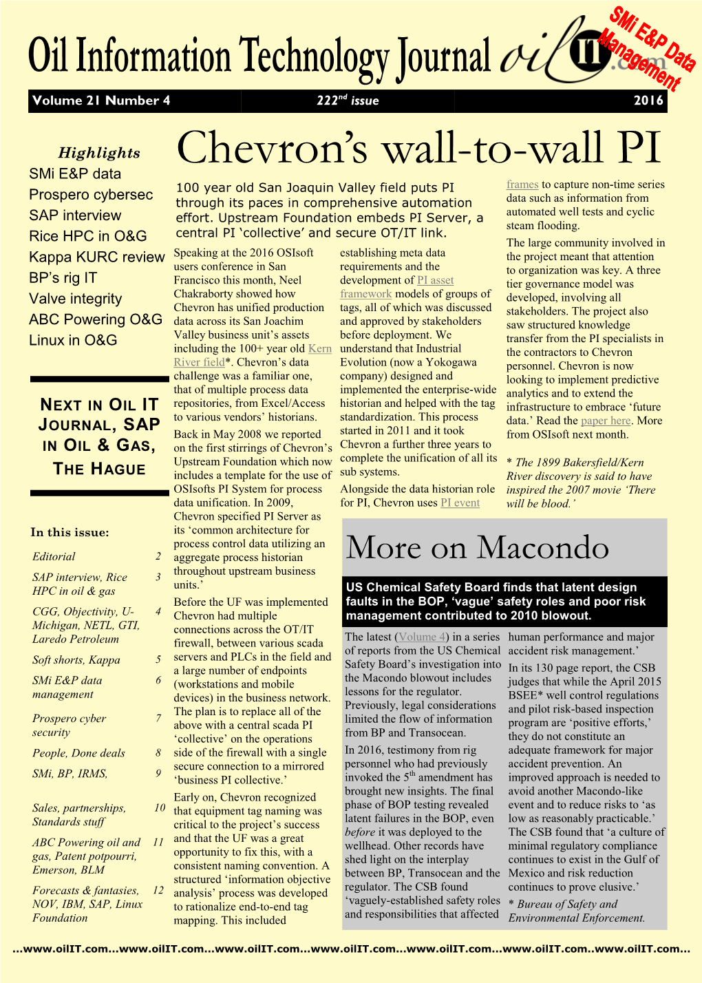 Chevron's Wall-To-Wall PI