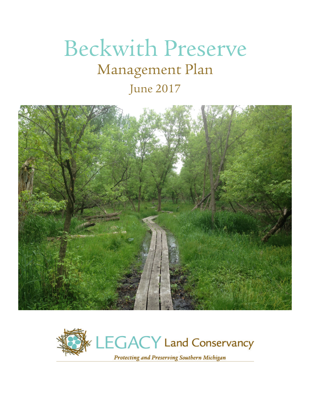 To View Beckwith Management Plan