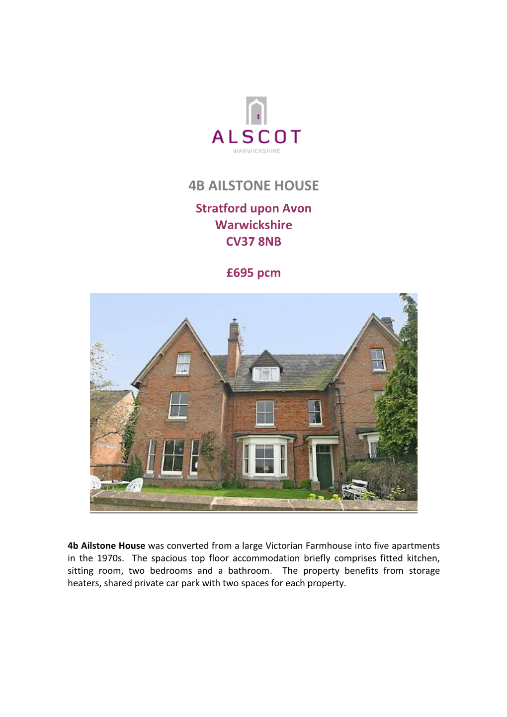 Alscot Estate to Keep Their Properties to a High Standard We Employ Our Own Building Team of Carpenters and Bricklayers