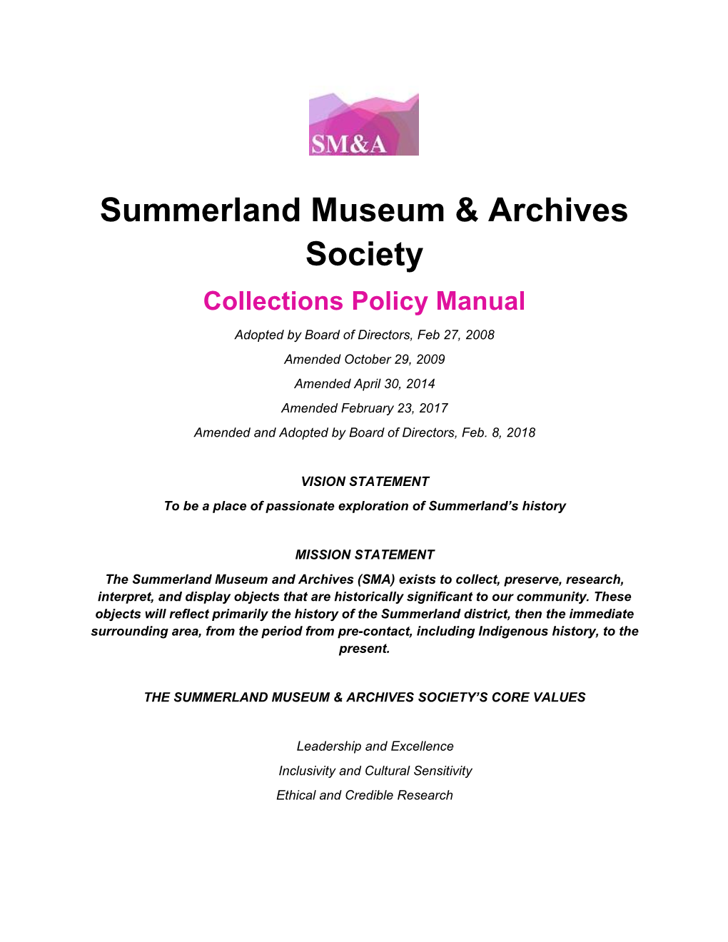 Summerland Museum & Archives Society