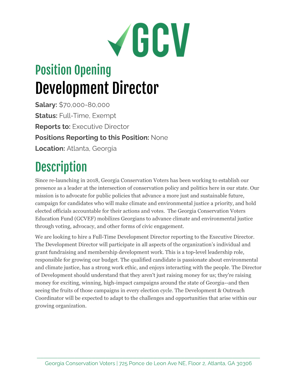 Development Director