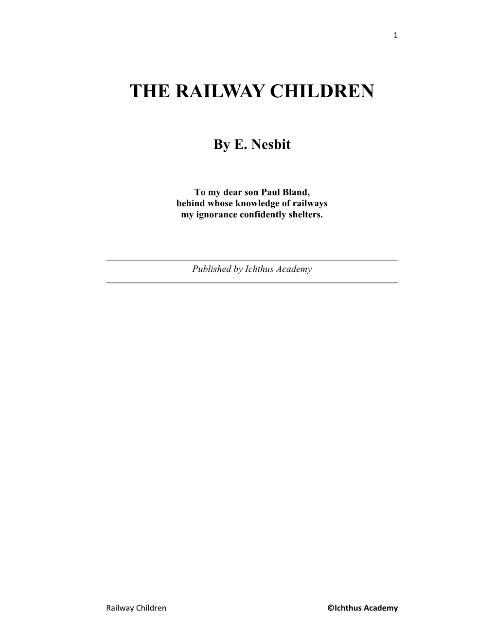 The Railway Children